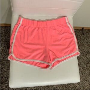 XL girls dolphins shorts hot pink with white - draw string removed